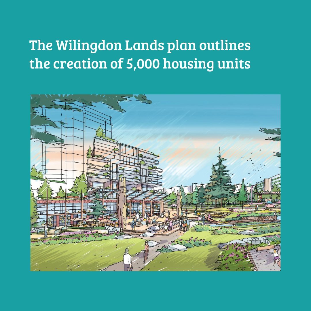 The Wilingdon Lands project master plan outlines the creation of a mixed-use urb