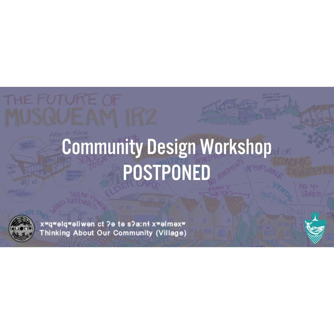 Due to a passing in the community, the Master Plan Design Workshop has been post